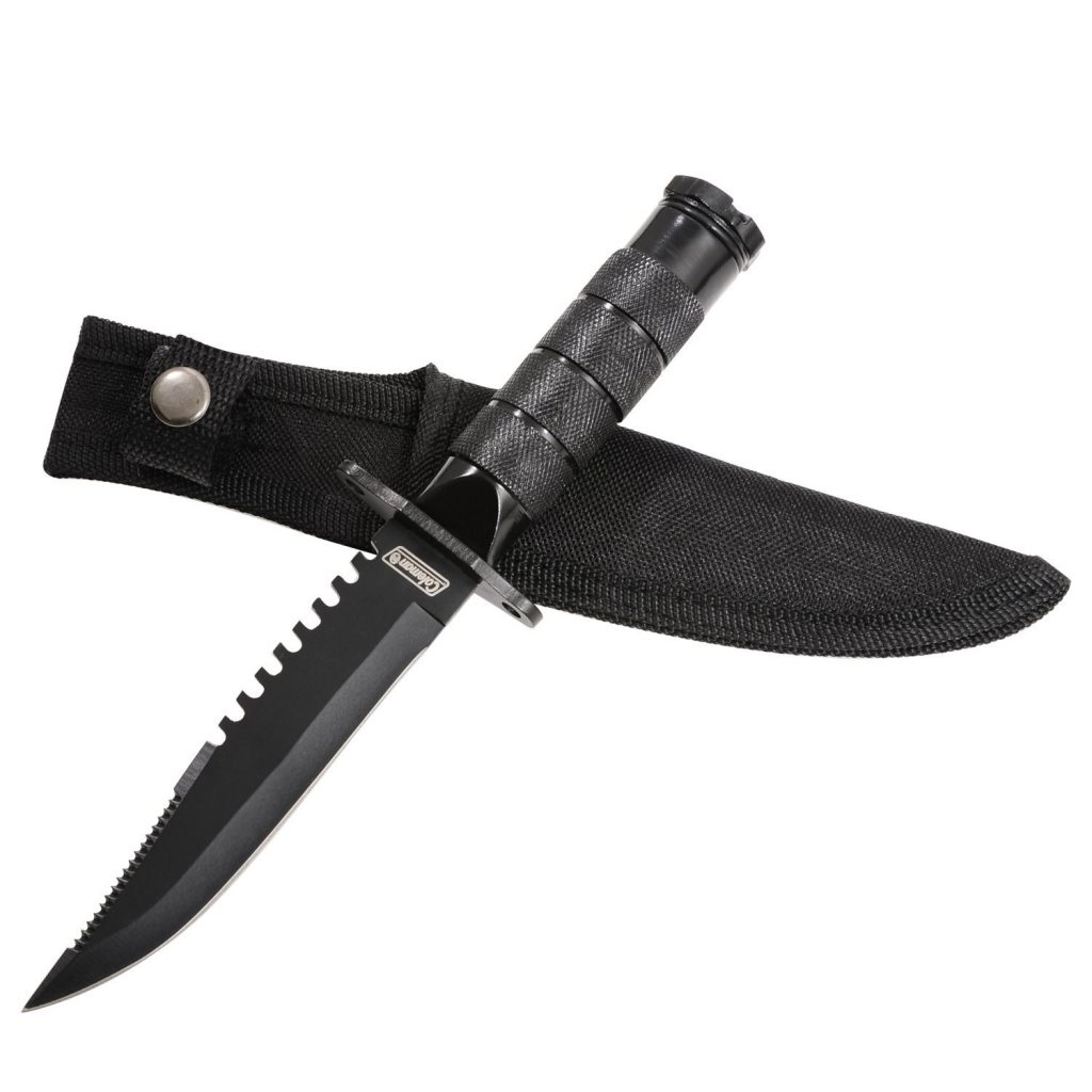 Coleman Fixed Blade Survival Knife with Black Nylon Sheath